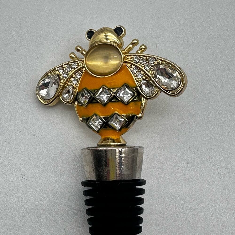 Bedazzled & Bejeweled BEE Wine Stopper by Modern Expressions -bottle plug- FSC®